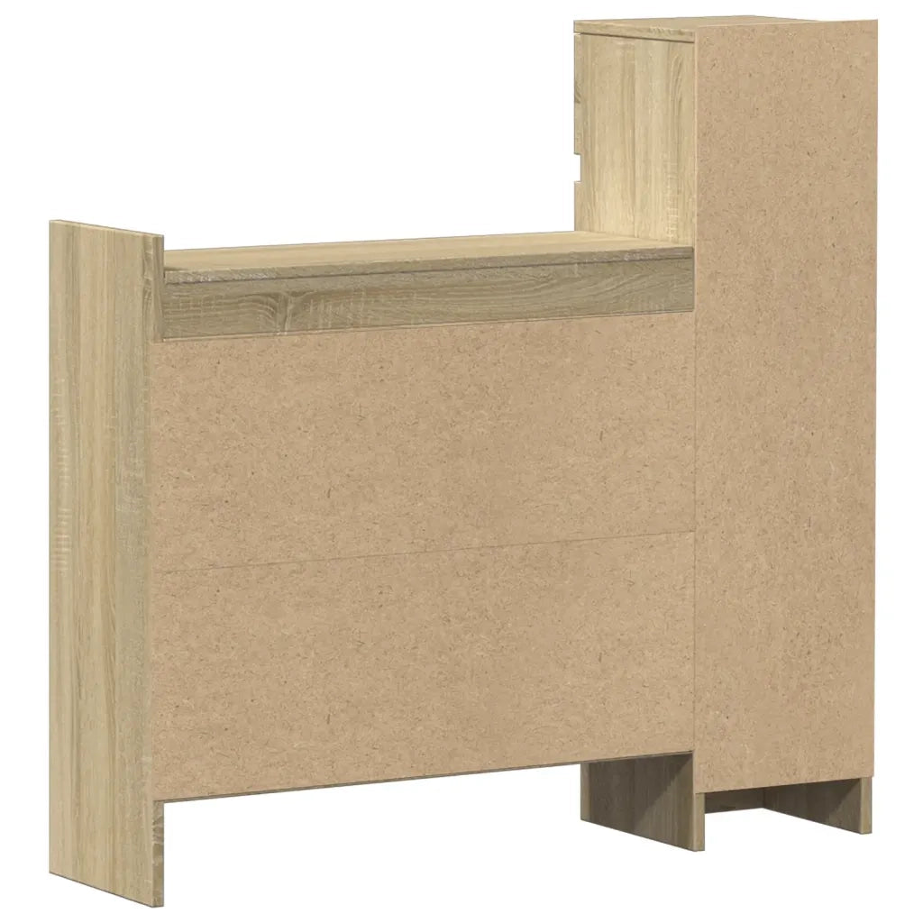 Scarpiera-Scaffale per scarpe Rovere Sonoma 100,5x28x100 cm in Legno Multistrato