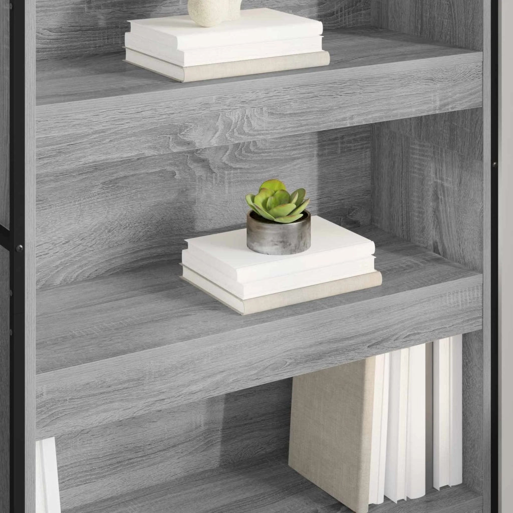 Armadio per Libri 2 pcs Grigio Sonoma 80 x 30 x 155 cm 3403007