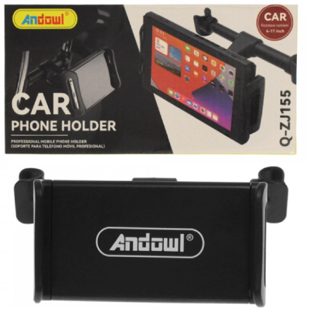 Trade Shop - Portacellulare Tablet Supporto Per Poggiatesta Auto Con Ganci Regolabili Q-zj155 -