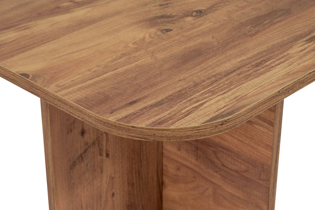Nomeva, Tavolino da Salotto Forma Rettangolare, 120x60x41h cm Marrone Rovere