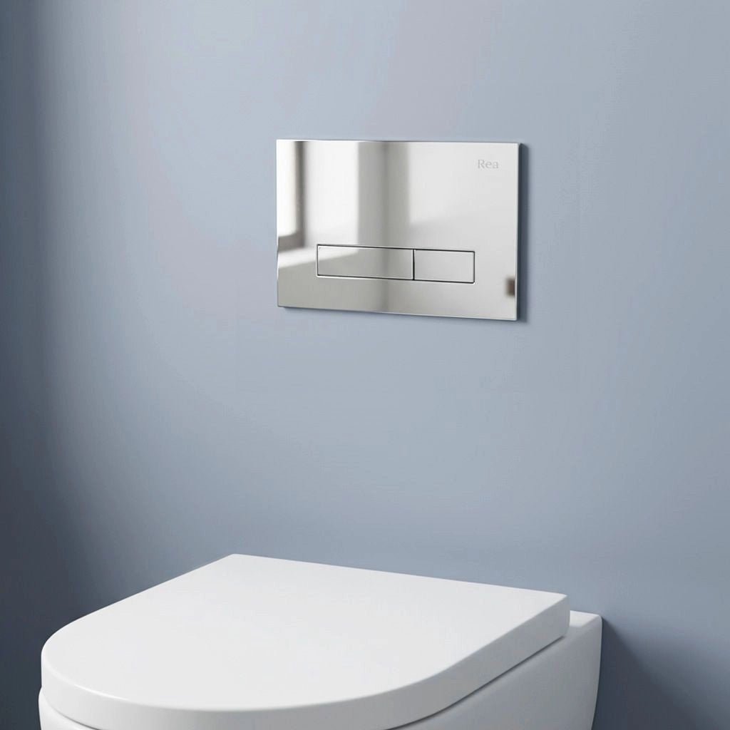 Pulsante Per Supporto Set Da Incasso Wc Rea Hd K011a-q Chrome