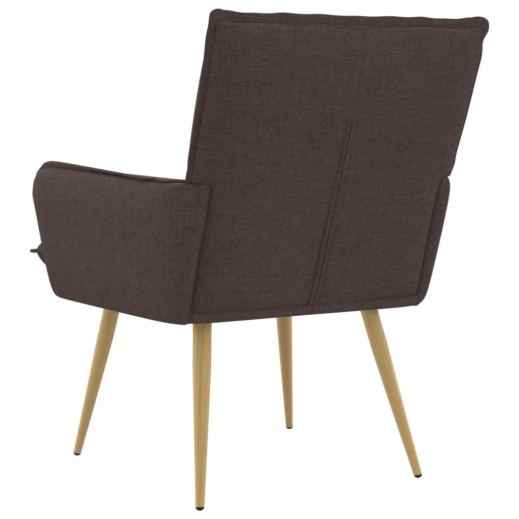 Poltrona Marrone Scuro Tessuto 42047702