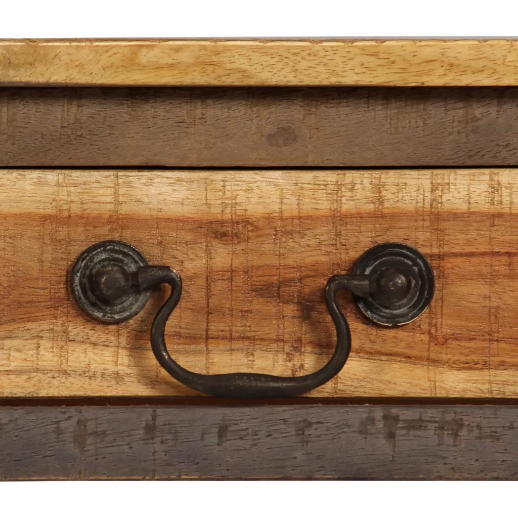 Tavolo Consolle in Legno Massello Vintage 118x30x80 cm cod mxl 23700