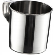Tazza da turista in acciaio KADAX 500 ml 0,5 l Pentola da pesca in metallo con manico
