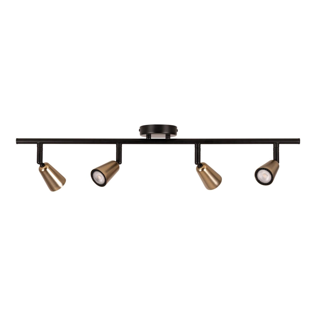 Faretto da soffitto TIANA 4xGU10 oro/nero Lucide