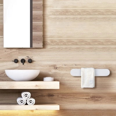 Scaldasalviette elettrico Ness 48 cm bianco opaco 40W in ceramica