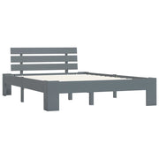 Giroletto senza Materasso-Struttura Letto Grigio 100x200 cm in Legno di Pino 925755