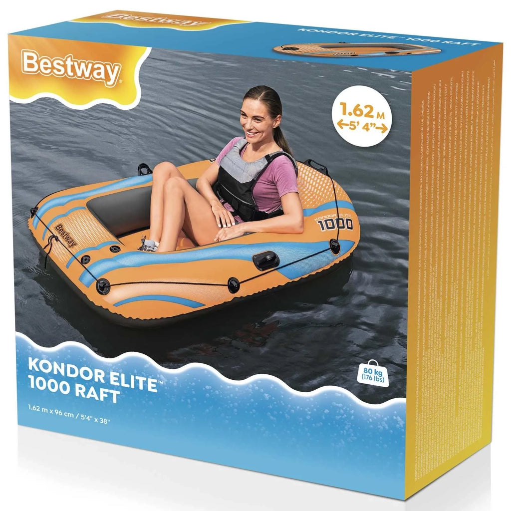 Bestway Gommone gonfiabile Arancione 162 x 96 cm PVC 42035743