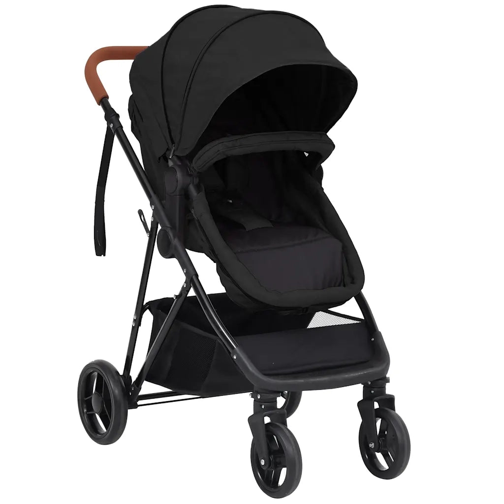 Passeggino 3 in 1 Antracite e Nero in Acciaio cod mxl 78339