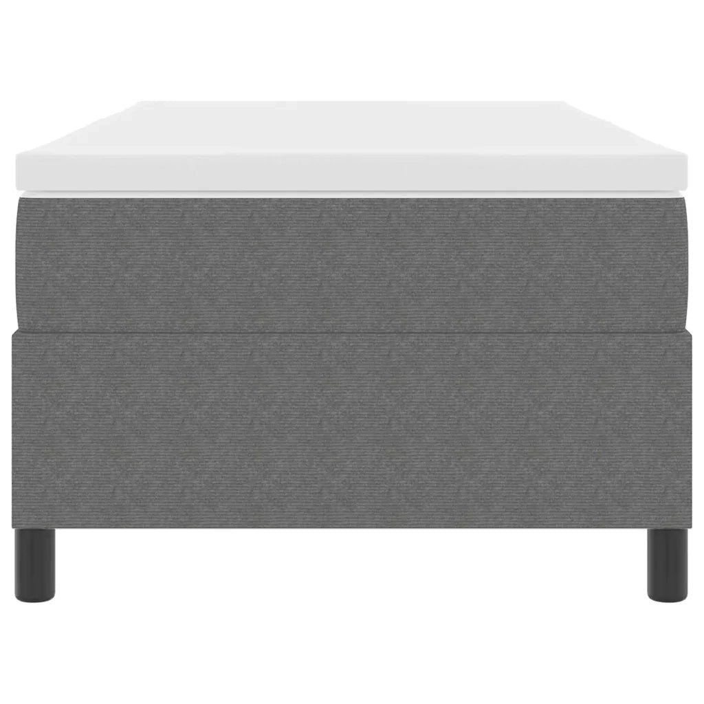 Letto a molle Grigio chiaro e bianco 100 x 200 cm 3337447
