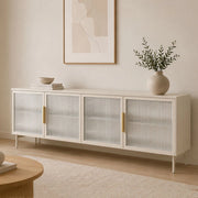Kalerora, Mobile Porta tv 3 Ripiani, 181x39x62h cm Beige Cashmere