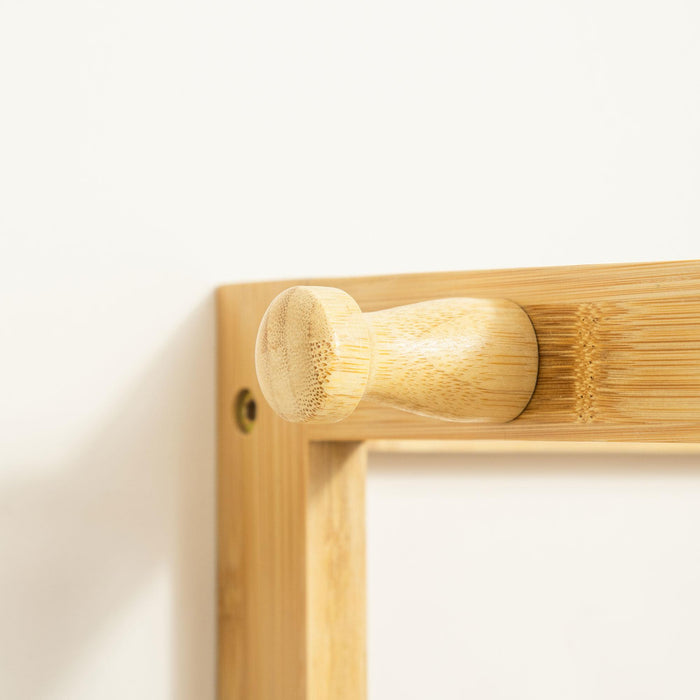 Appendiabiti con Ripiani 70x42x164 cm in Bambù Naturale