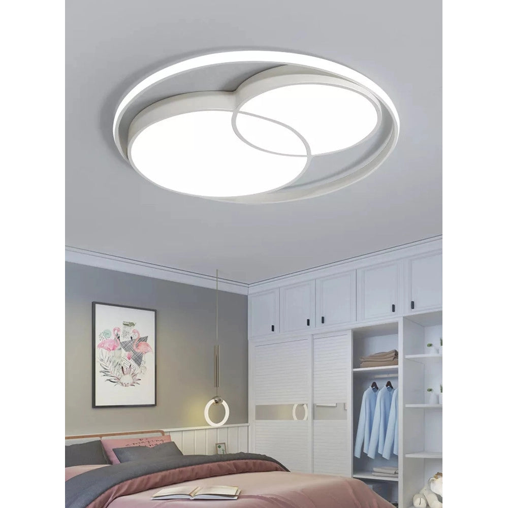 Trade Shop - Plafoniera Led 36 W Cerchio Bianco Moderno Da Soffitto Tonda Luce Naturale 71431 -