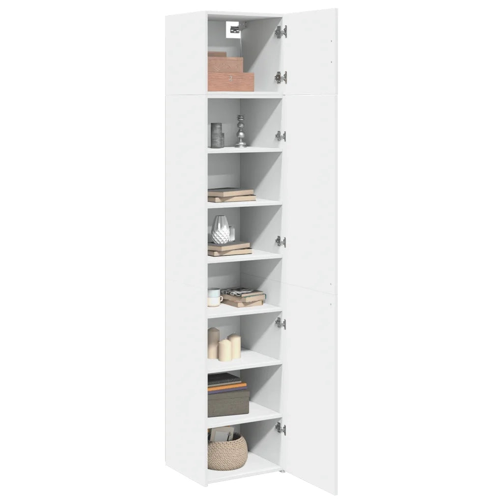 Mobile Sottile Bianco 45x42,5x225 cm in Truciolato
