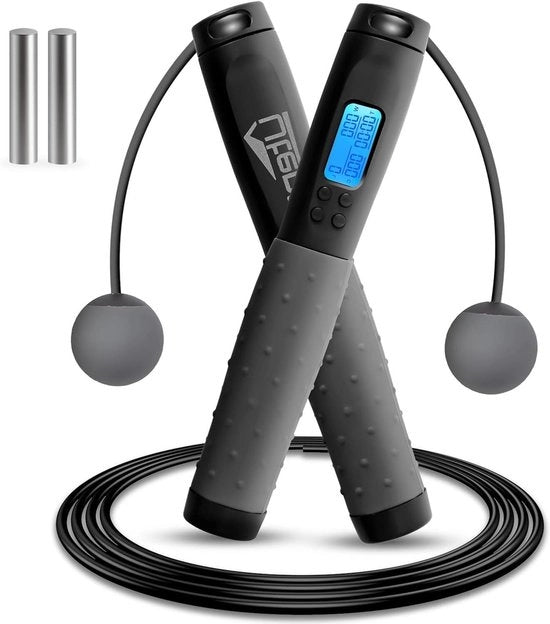Touw con contatore per adulti e bambini con design wireless regolabile e maniglia in silicone