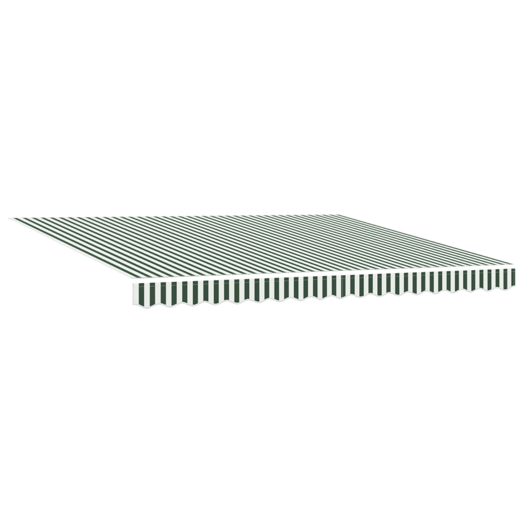 Tenda Retrattile Automatica  Verde e Bianco 400x350 cm