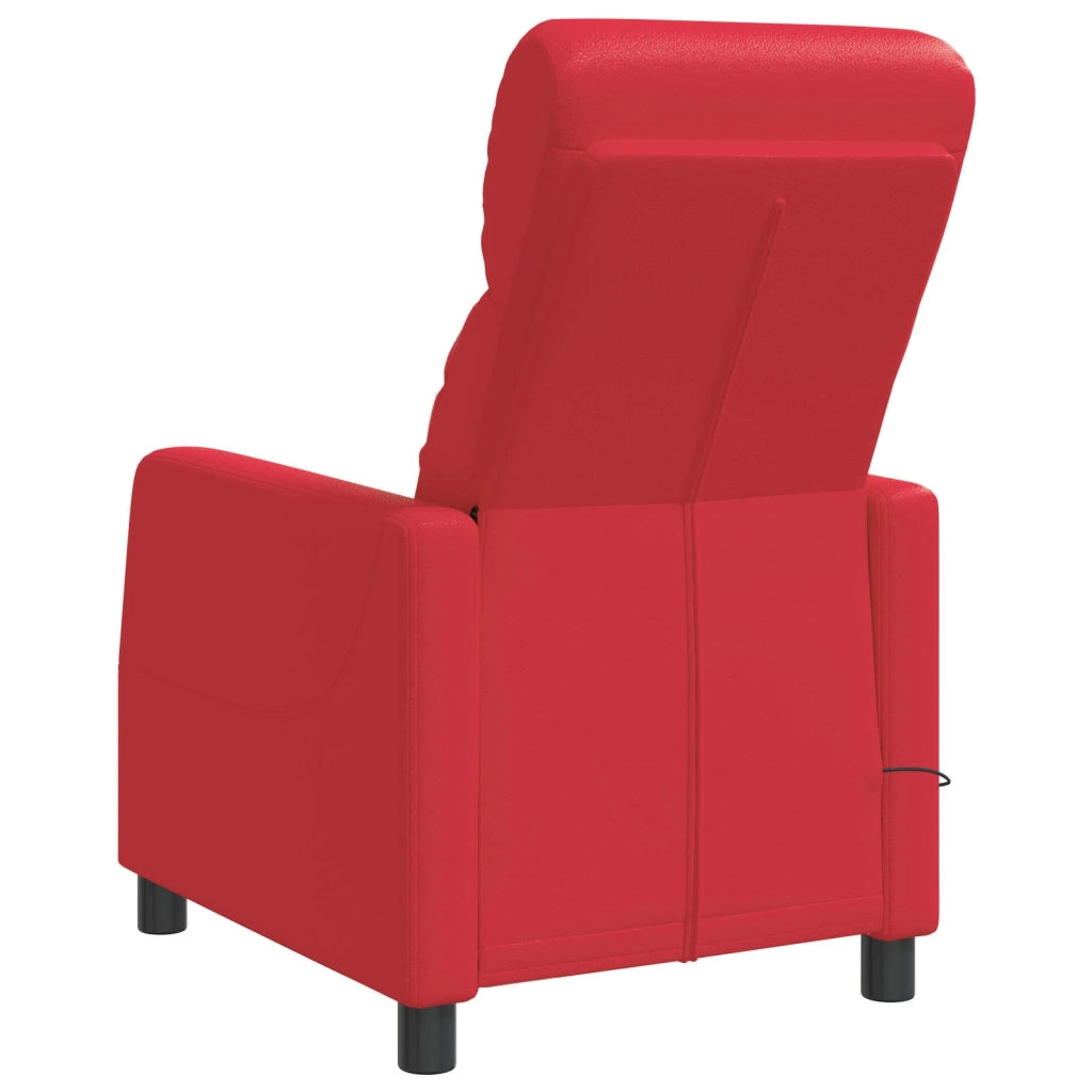 Divano Sedia-Poltrona Massaggiante Rosso Similpelle 122358