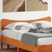 Testiera Marrone Cera 150 cm in Legno Massello di Pino 844776