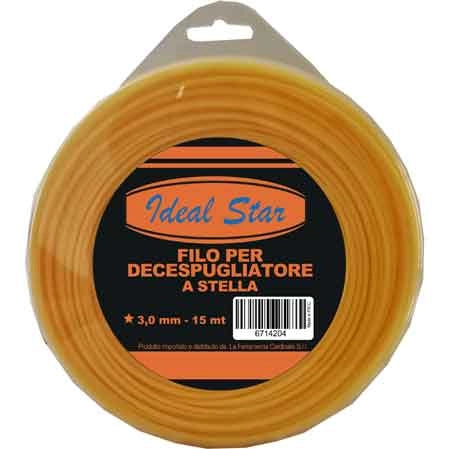 FILO PER DECESPUGLIATORE STELLA IDEAL STAR mm 3,0x15 mt - IDEAL STAR