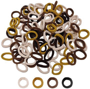 Accessori capelli per bambine - 200 pezzi - Haarringen elastici - Design capsule - Materiale morbido - 2 cm di diametro