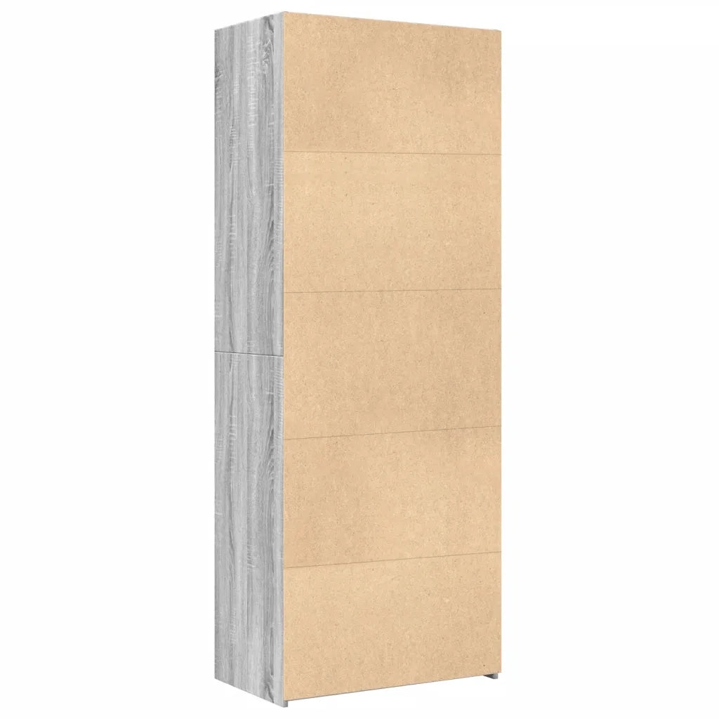 Credenza | Madia | Buffet da pranzo | Armadio da pranzo Grigio Sonoma 70x42,5x185 cm in Legno Multistrato