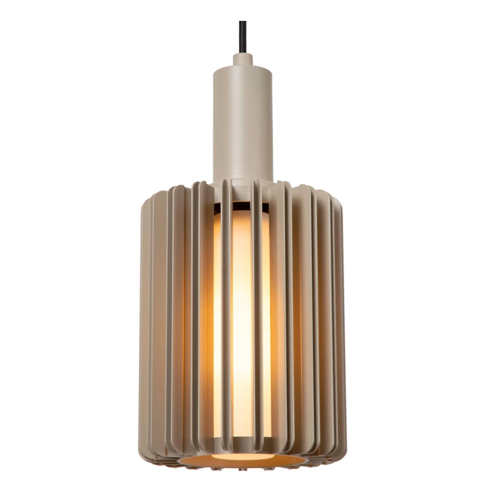 Lampada sospesa LAMBRES 5xE27 taupe Lucide