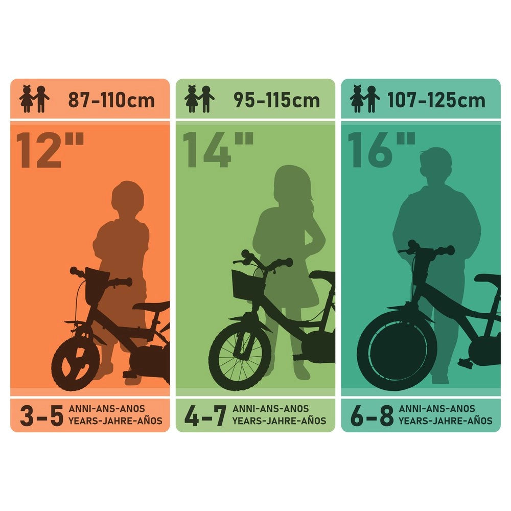 Bicicletta Bambino Dino Bikes Dinosaur DINO T-REX 14"