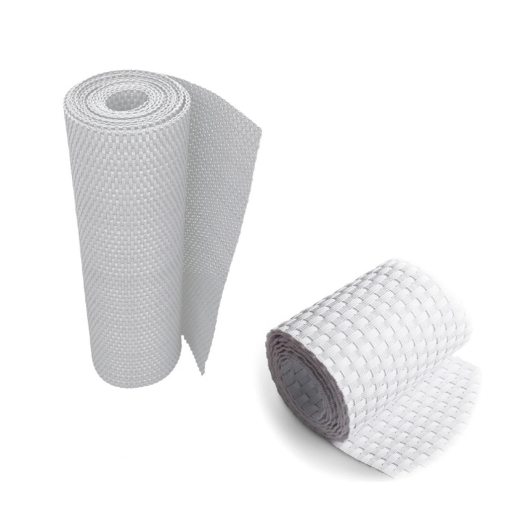 Rattanscreen - Pannello Privacy Frangivista E Recinzione Di Protezione/Copertura Per Balcone E Giardino - Bianco, 90X500Cm