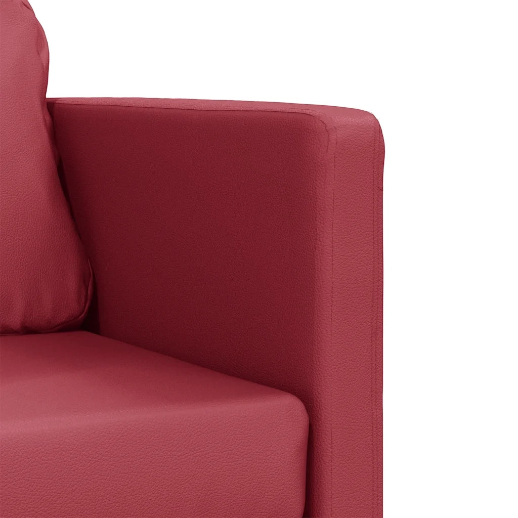 Divano letto | Sof¨¤ letto | Letto singolo da Terra 2 in 1 Rosso Vino 112x174x55cm Similpelle