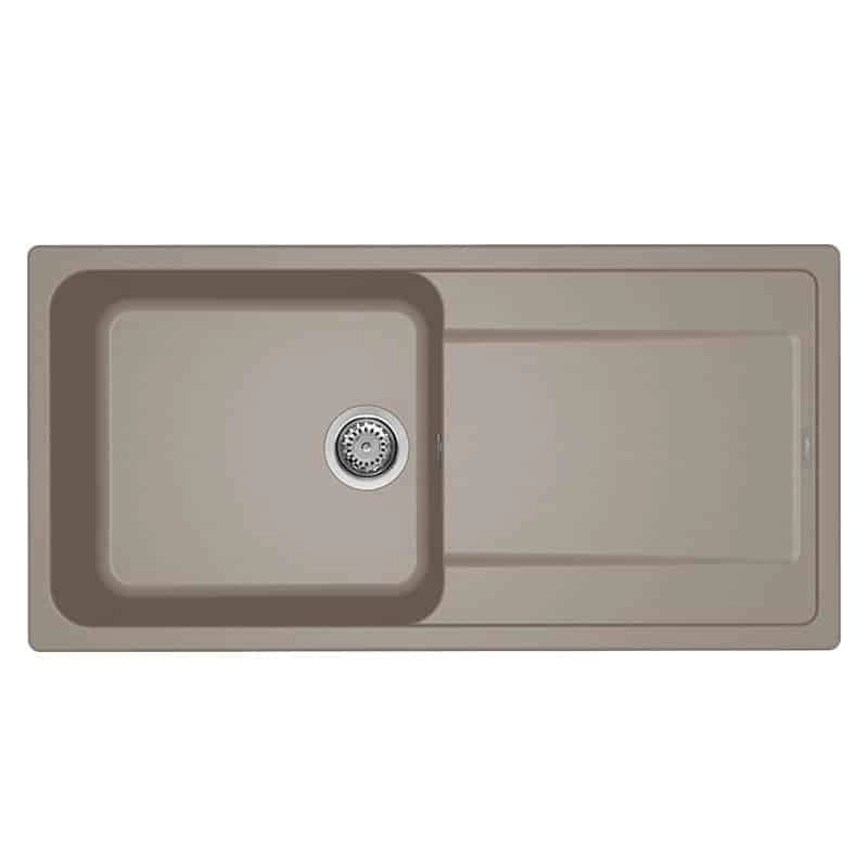 Lavello Elleci Incasso 1 vasca 100x50 Life 480 Granitek Grigio Tortora LG248043