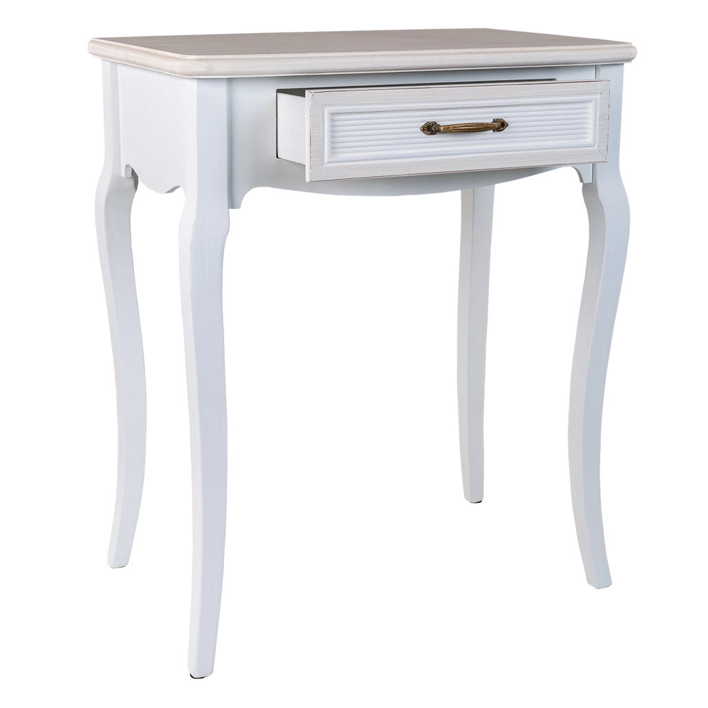 Mobile da ingresso in legno bianco 60x40x72,5h