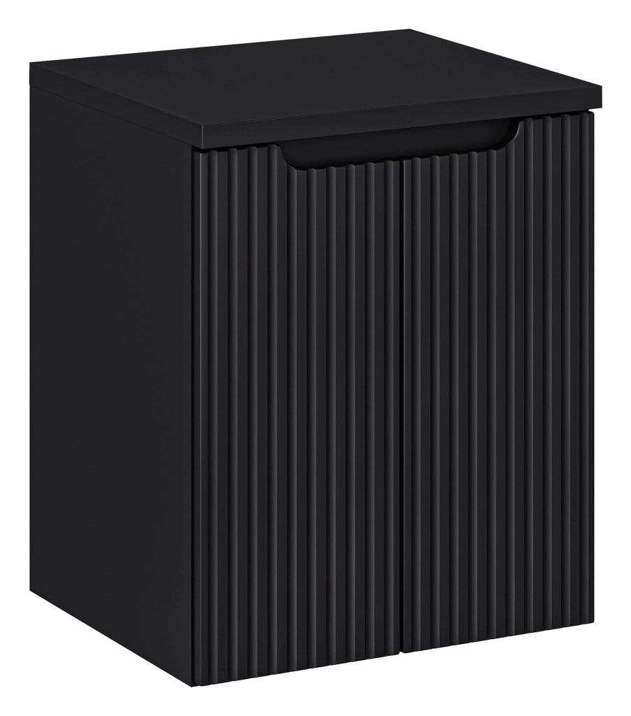 Set mobili bagno 50 cm con piano Nova Black 50 cm