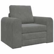 Divano letto | Sof¨¤ letto | Letto singolo Grigio scuro 98 x 71 x 83 cm Velluto