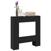 Cornice per Camino Nera 81x18x82 cm in Truciolato 854599