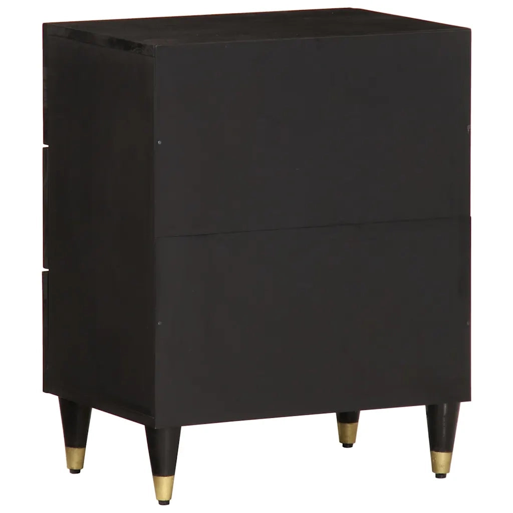 Comodino 50x33x60 cm in Legno Massello di Mango 358329