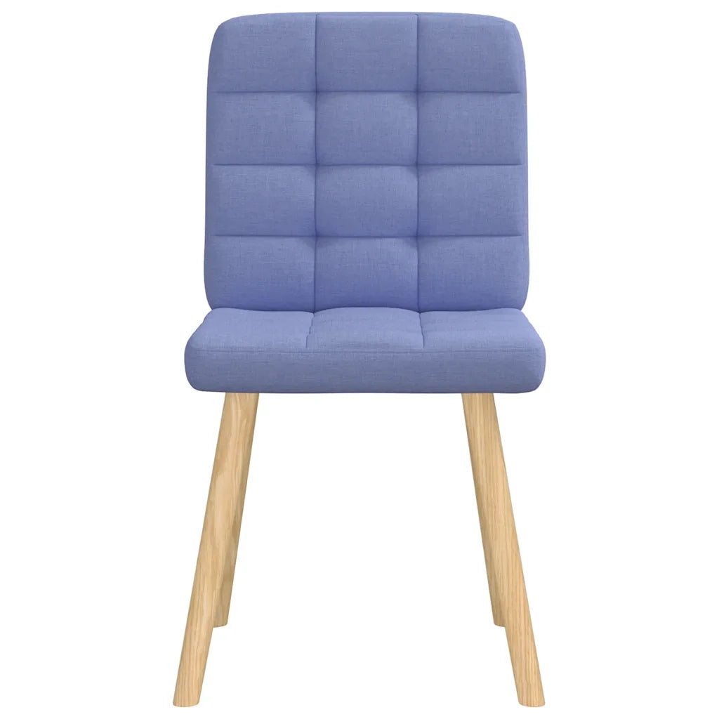 vidaXL Sedie da Pranzo 2 pz Blu Jeans in Tessuto