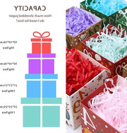 Materiale da decorare casse regalo - carta da decorare per casse regalo per festa - bianco