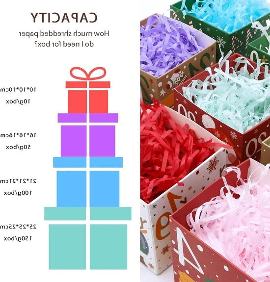 Materiale da decorare casse regalo - carta da decorare per casse regalo per festa - bianco