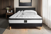 Pacchetto letto completo - Materasso 200x200cm + Box spring con doghe (kit) + 2 cuscini + Piumino - Superior