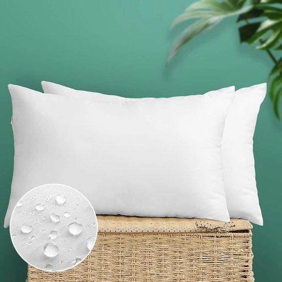 Set di imbottiture interne da 2 per cuscini acqua resistenti per decorazione patio - 30x50cm