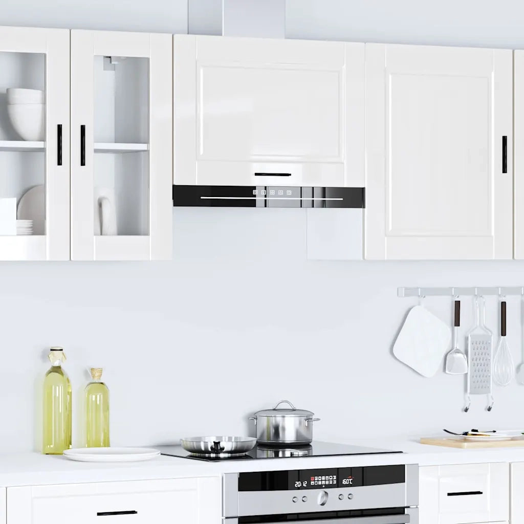 Pensile da Cucina Porto Bianco Lucido in Legno Multistrato 854079