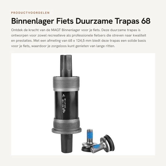 Accessori per bicicletta - Trappella interna - Costruzione solida - Dimensioni: 68 x 124,5 mm - Adatto per diverse tipologie di bicicletta - Costruzione robusta -