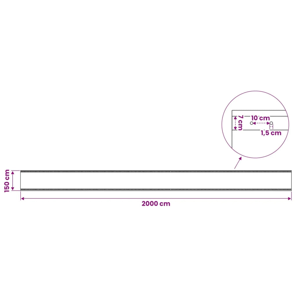 Telo con Occhielli Verde 1,5 x 20 m 260 gsm PE 42039261