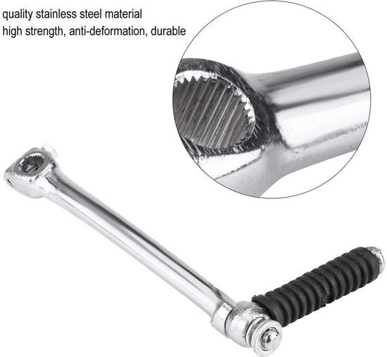 Kit di avvio per motocicletta - Maniglia di avvio in acciaio inossidabile - Peso leggero - Portatile - Adatto per CRF XR 50 CRF50 SDG SSR - Montaggio con foro diametro 13mm - Maniglia di avvio