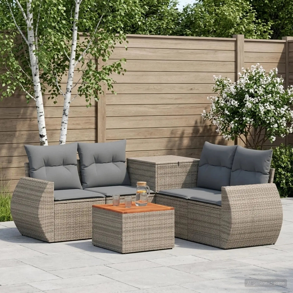 Set di divani 6 pz Grigio e Grigio Scuro 3447516