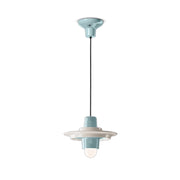Sospensione Deco Voilà Ceramica Grigio Sabbia Crema 1 Luce E27