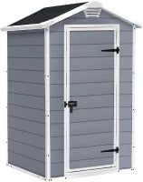 Casetta da Giardino Manor 4x3, Grigia, 129 X 103 X 196 h