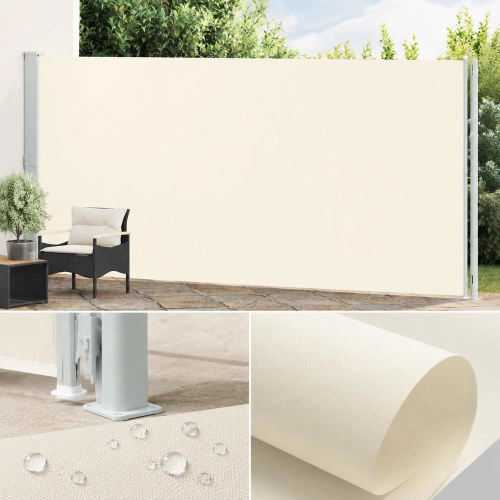 Extendable Side Awning 200x600 Cm Cream