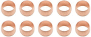 Ferrule di compressione 10 pezzi - Fitting a coperchio - Adatto per tubi da 8 mm - Sistemi idraulici/pneumatici - Coperchio di rame - Materiale duraturo