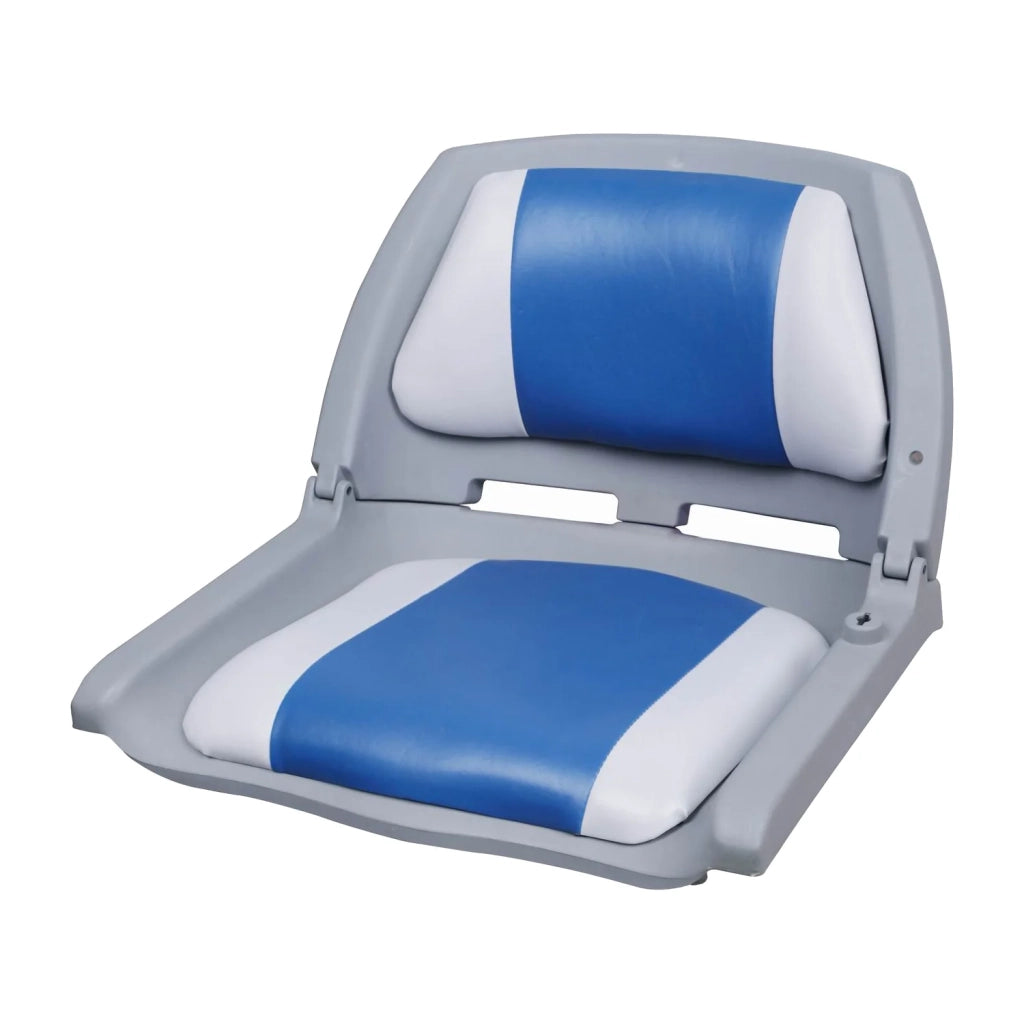 Sedile per barca sedile pieghevole in materiale sintetico 521 x 457 x 408 mm blu e bianco 03_0008279